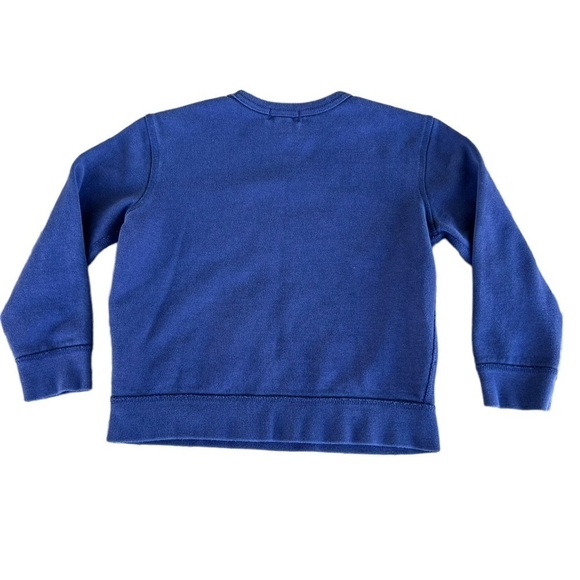 Polo Ralph Lauren Crewneck Logo Sweatshirt Unisex Kids Size 5 Blue Yellow GUC - Picture 2 of 6